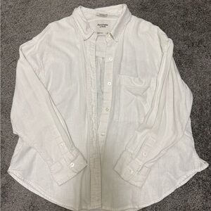 Abercrombie & Fitch Women's White Button Down Shirt